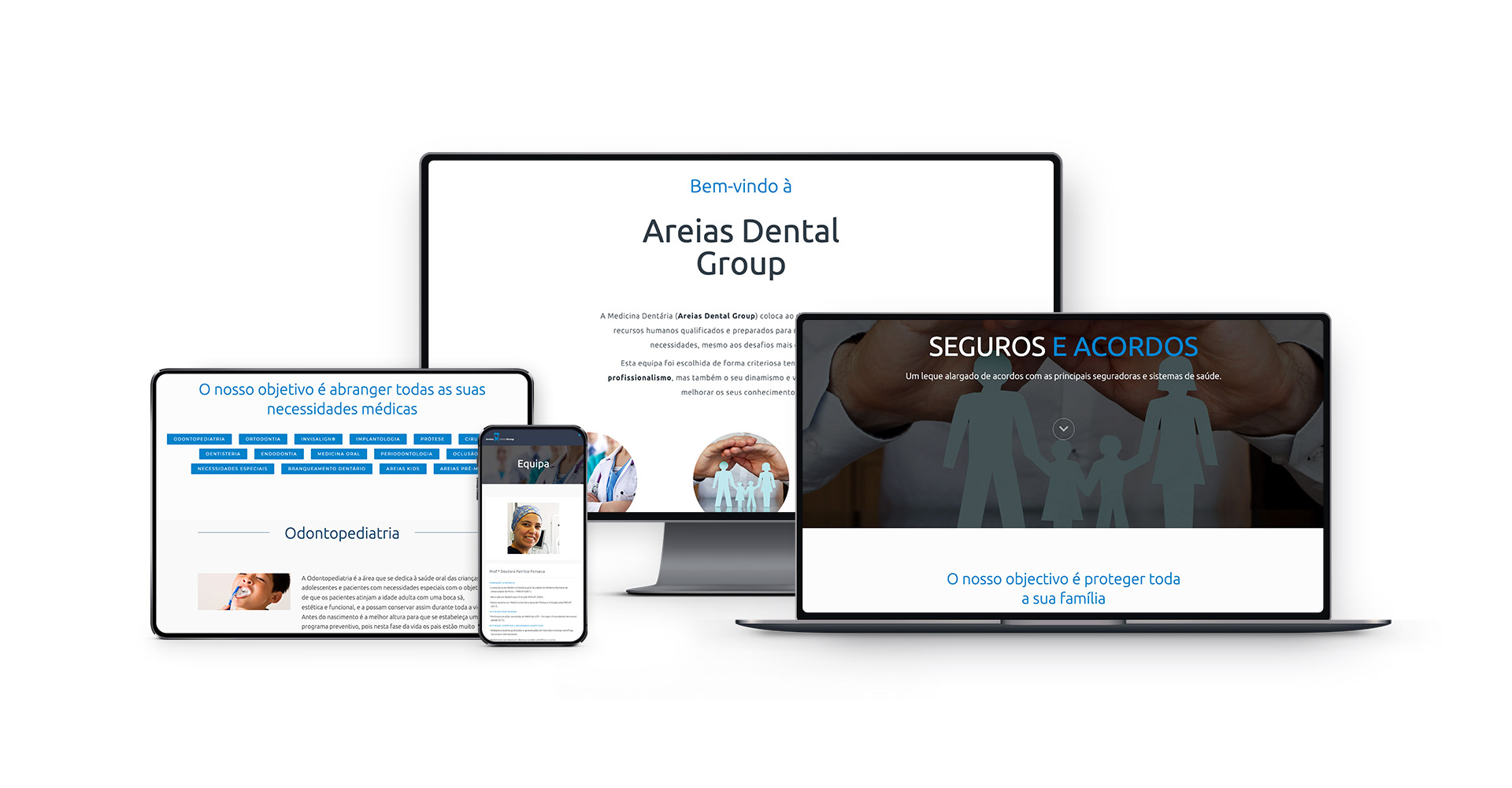 Clinica Areias Dental Group website